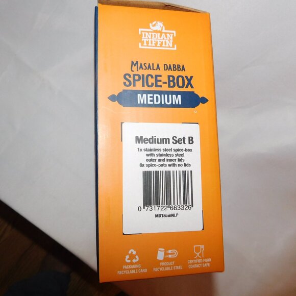 Masala dabba stainless steel Indian spice box - Picture 2 of 5
